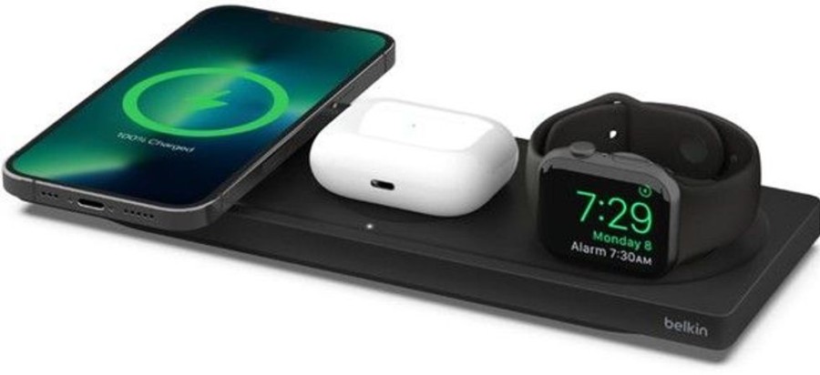 Iphone Belkin Laturit | Belkin Boost Charge Pro 3-In-1 Langaton Latausalusta Magsafella