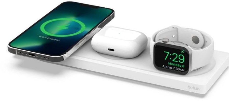 Iphone Belkin Laturit | Belkin Boost Charge Pro 3-In-1 Langaton Latausalusta Magsafella