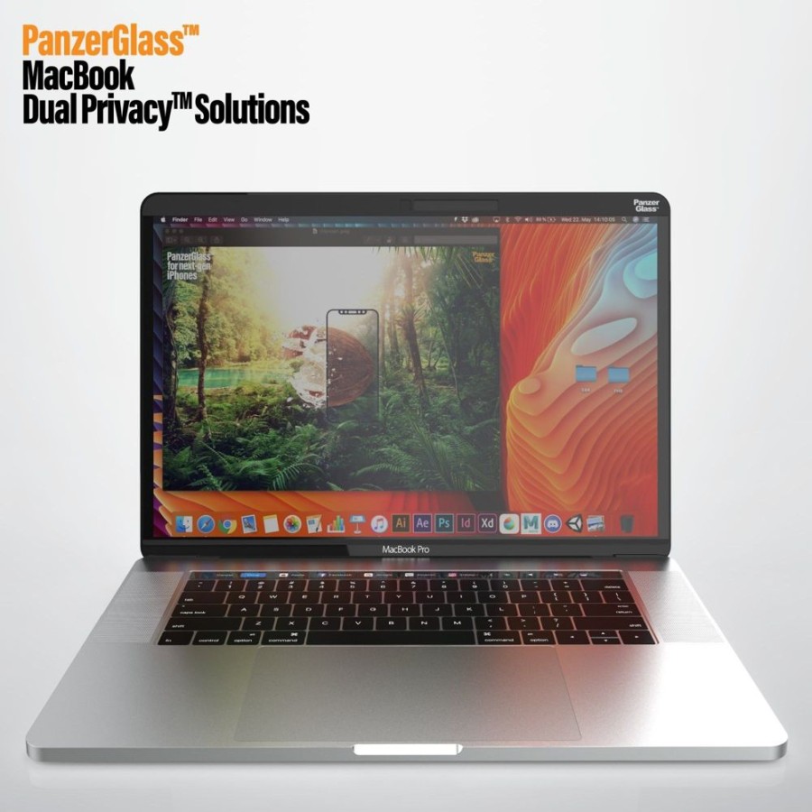 Mac PanzerGlass Skarmskydd | Panzerglass Magnetic Dual Privacy (Macbook Pro)