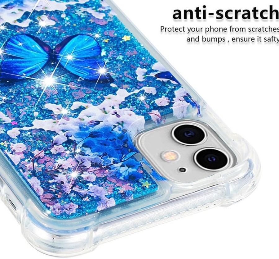 Iphone Trolsk Vanhemmat Laitteet | Trolsk Liquid Glitter Case - Butterfly (Iphone 11)