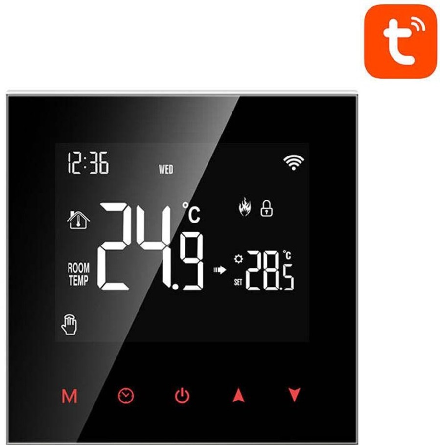 Alykkaat Kodit Avatto Ilmasto | Avatto Smart Boiler Heating Thermostat Wt100 (Wifi)