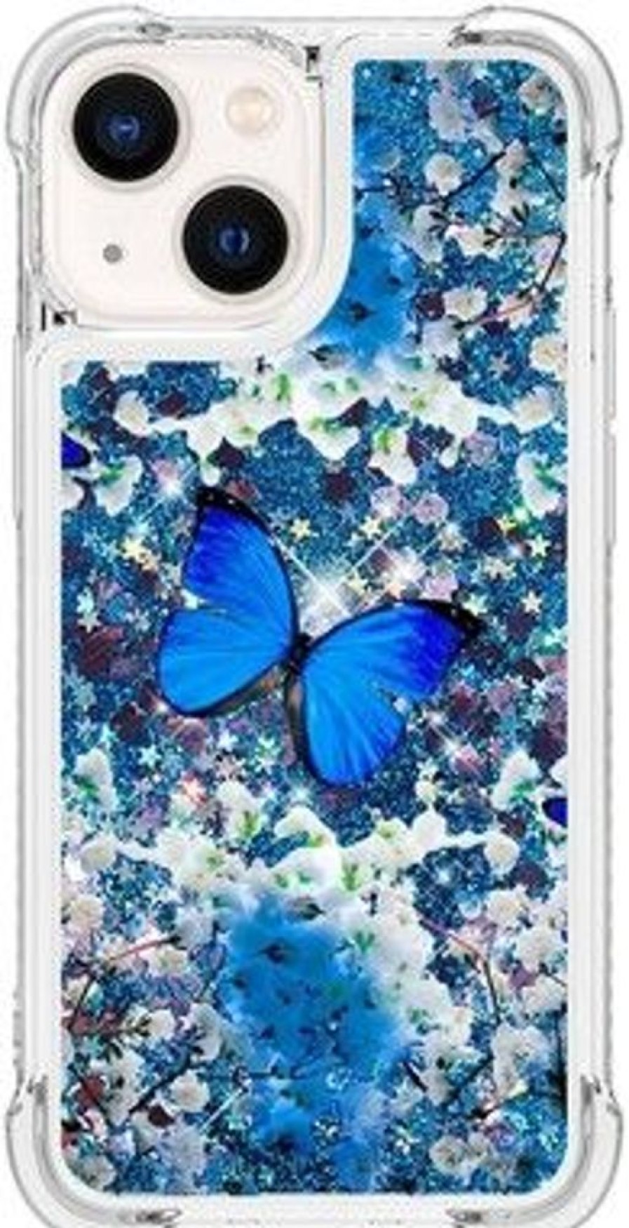 Iphone Trolsk Kuoret & Kotelot | Trolsk Liquid Glitter -Kotelo - Butterfly (Iphone 13 Pro Max)