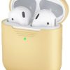 Airpods KeyBudz Kotelot | Keybudz Podskinz Silicone Case (Apple Airpods 1/2) - Keltainen