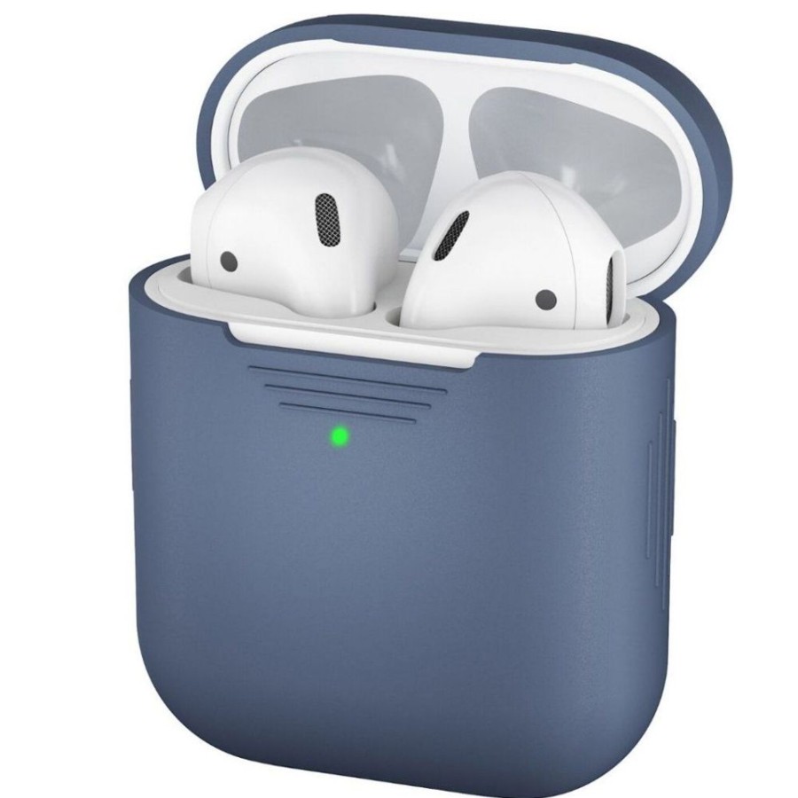 Airpods KeyBudz Kotelot | Keybudz Podskinz Silicone Case (Apple Airpods 1/2) - Keltainen