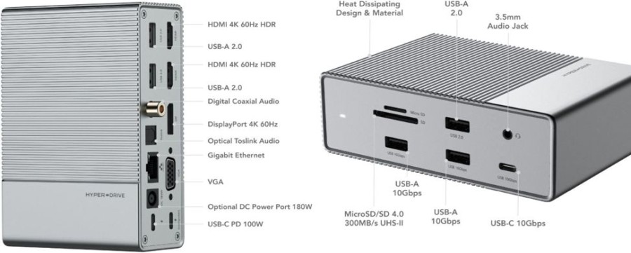 Mac Hyper Haaroittimet | Hyperdrive Gen2 18-In-1 Usb-C Hub