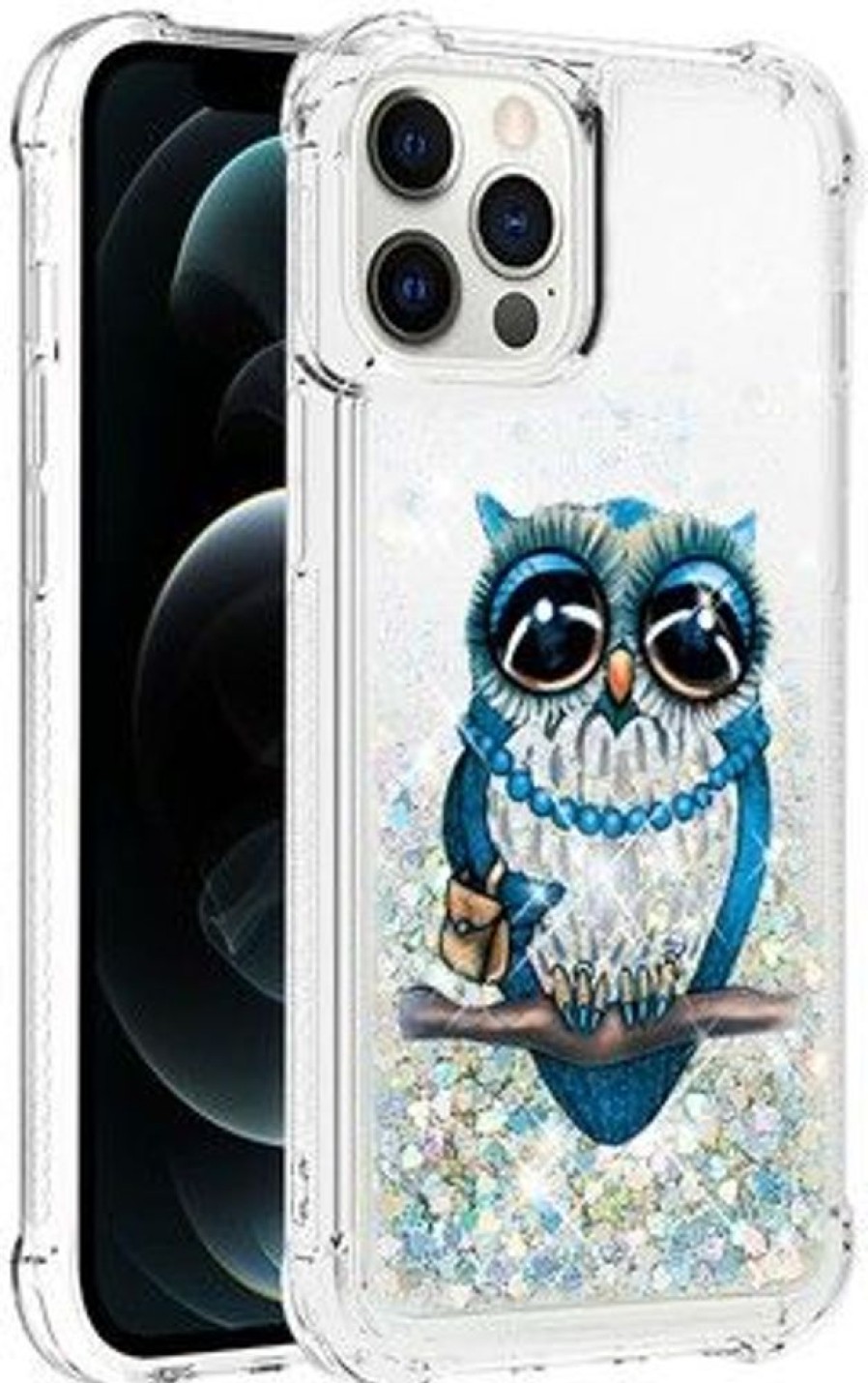 Iphone Trolsk Kuoret & Kotelot | Trolsk Liquid Glitter Case - Pollo (Iphone 12 Pro Max)