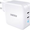 Mac Choetech Lataaminen | Choetech Pd6008 Usb C -Laturi Pd 100W Gan Dual Usb