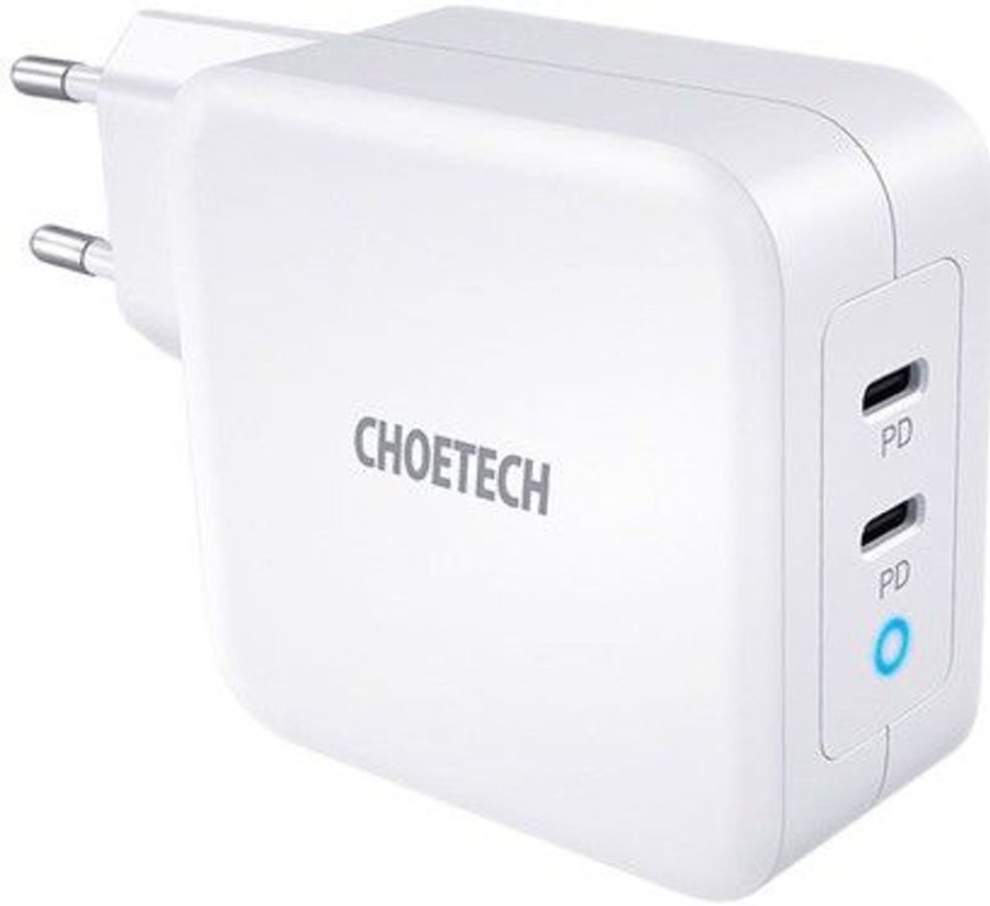 Mac Choetech Lataaminen | Choetech Pd6008 Usb C -Laturi Pd 100W Gan Dual Usb