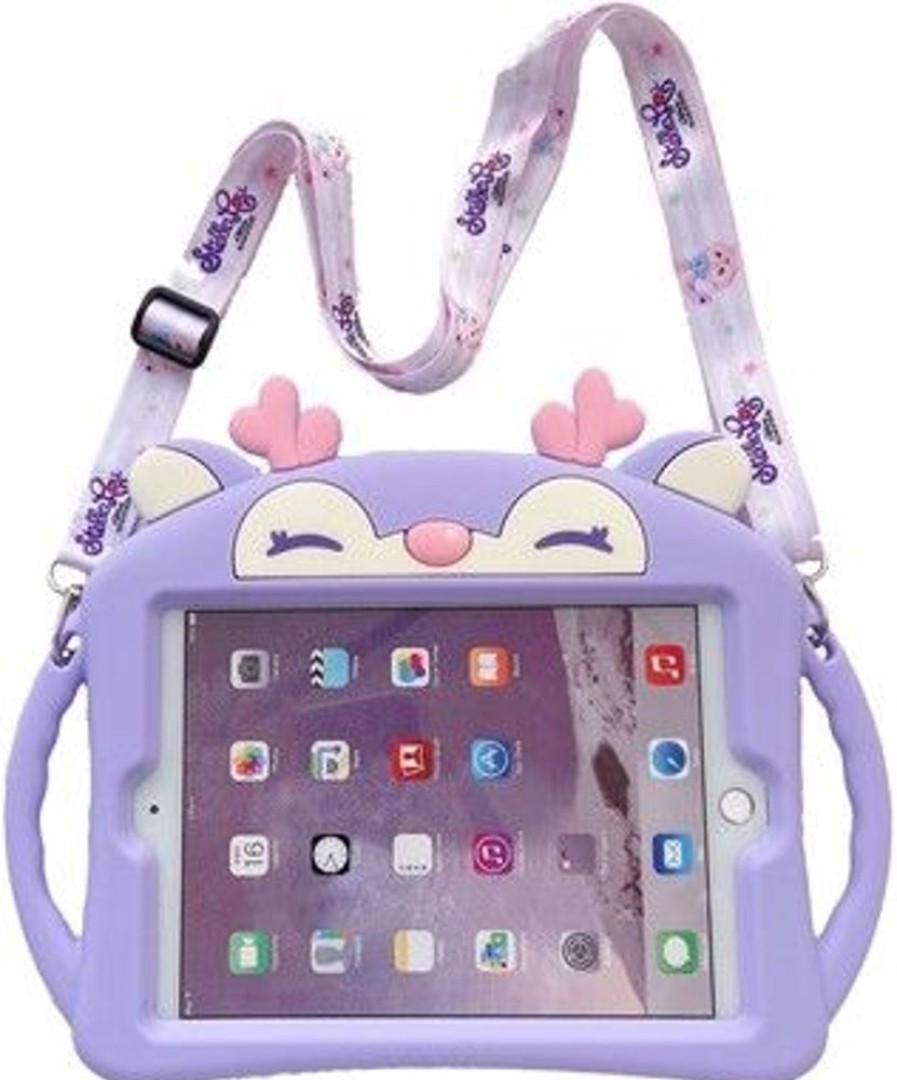 Ipad Trolsk Vanhemmat Laitteet | Trolsk Kids Case With Strap - Purple Deer (Ipad 10,2)