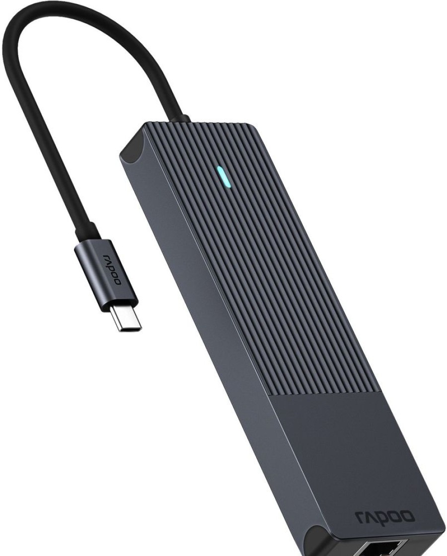 Mac Rapoo Haaroittimet | Rapoo Ucm-2002 6-I-1 Usb-C Moniporttinen Sovitin