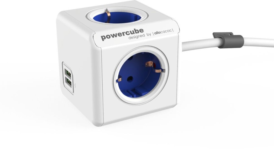 Ipad Allocacoc Laturit | Allocacoc Powercube Extended 1,5M 2Xusb