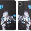 Ipad Trolsk Vanhemmat Laitteet | Trolsk Card Slot Folio - Cat & Butterfly (Ipad Pro 11/Ipad Air 5/Air 4)