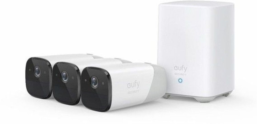 Alykkaat Kodit Eufy Verkkokamerat | Eufy Eufycam2 (3St) + Homebase