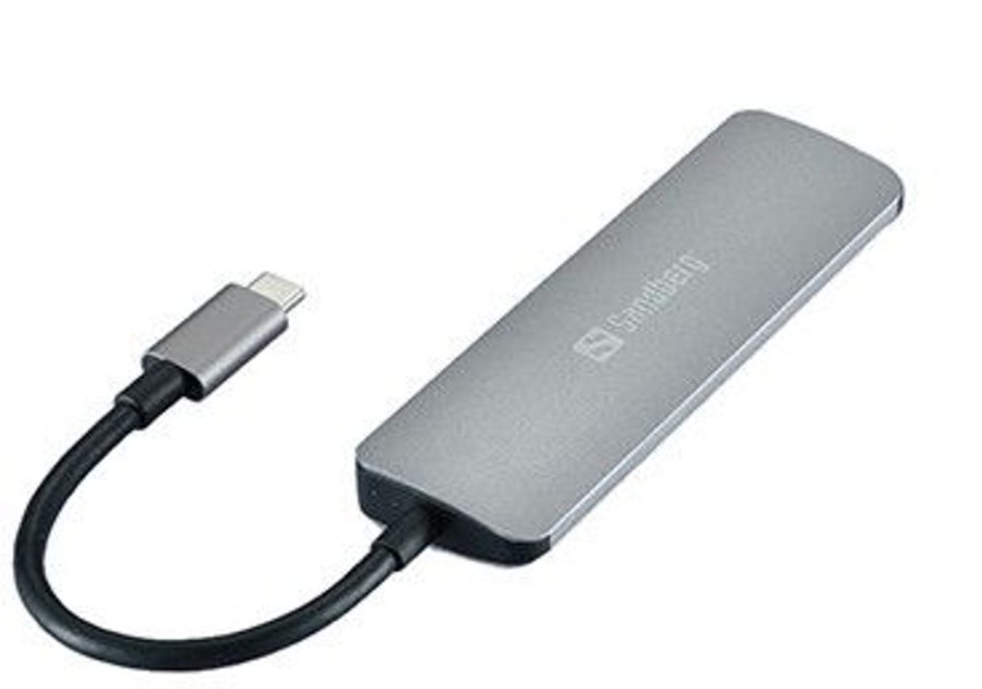 Mac Sandberg Haaroittimet | Sandberg Usb-C Dock Hdmi+3Xusb+Pd 100W