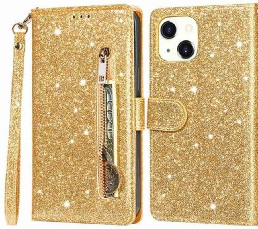 Iphone Trolsk Vanhemmat Laitteet | Trolsk Glitter Wallet (Iphone 15)