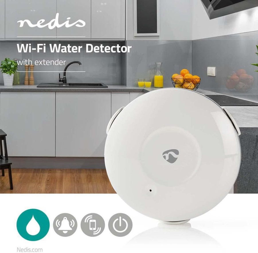 Alykkaat Kodit Nedis Sensorit | Nedis Smartlife Wi-Fi -Vedenilmaisin