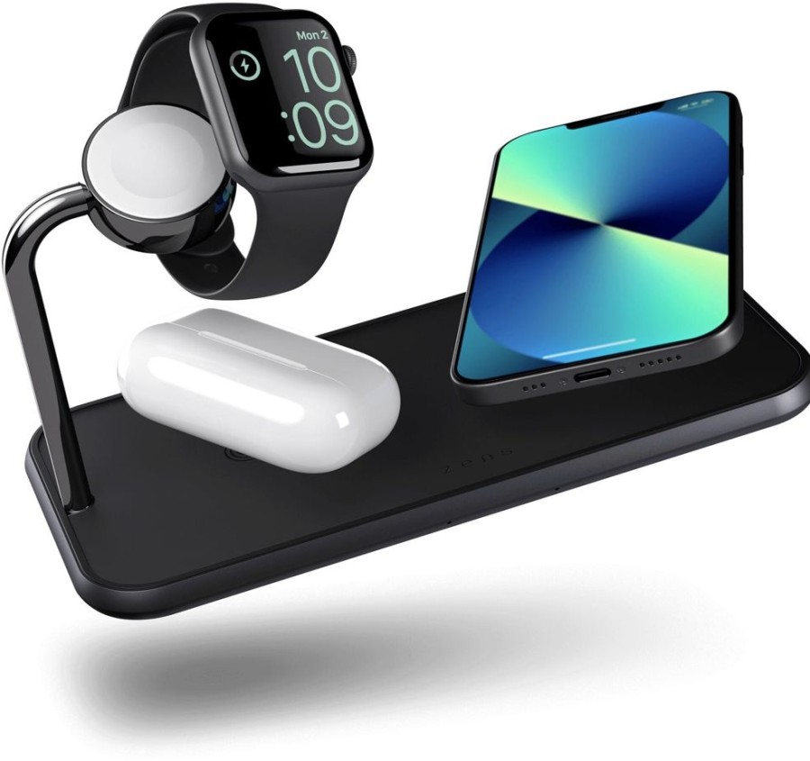 Apple Watch Zens Series 1 | Zens Dual+Watch Aluminium Wireless Charger