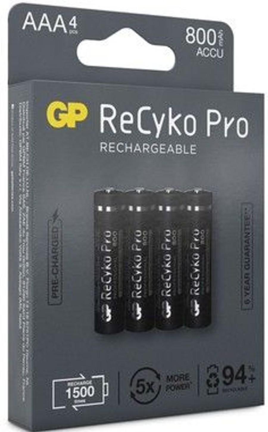 Alykkaat Kodit GP Akut | Gp Recyko Pro Aaa 800Mah - 4 Kpl