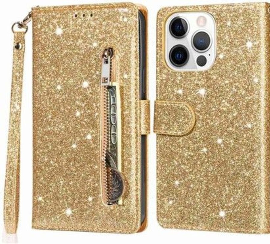 Iphone Trolsk Vanhemmat Laitteet | Trolsk Glitter Wallet (Iphone 14 Pro Max)