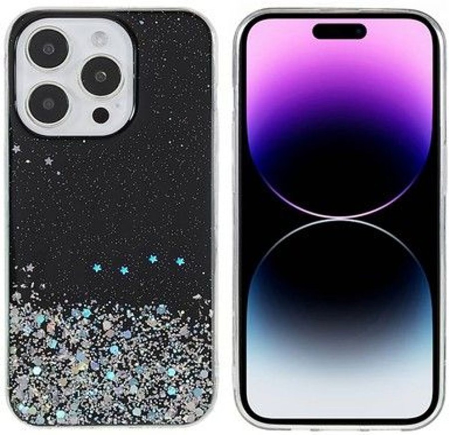 Iphone Trolsk Kuoret & Kotelot | Trolsk Starry Sky Glitter Case (Iphone 14 Pro)