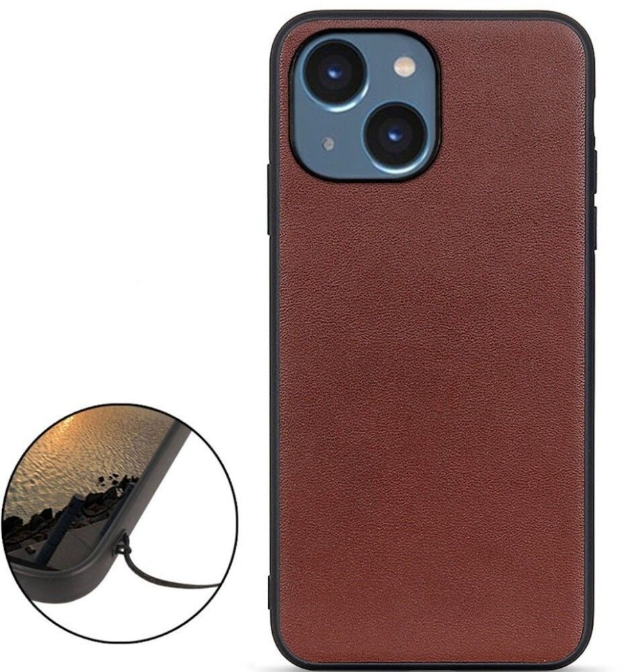 Iphone Trolsk Kuoret | Trolsk Brown Nahkakotelo (Iphone 14)