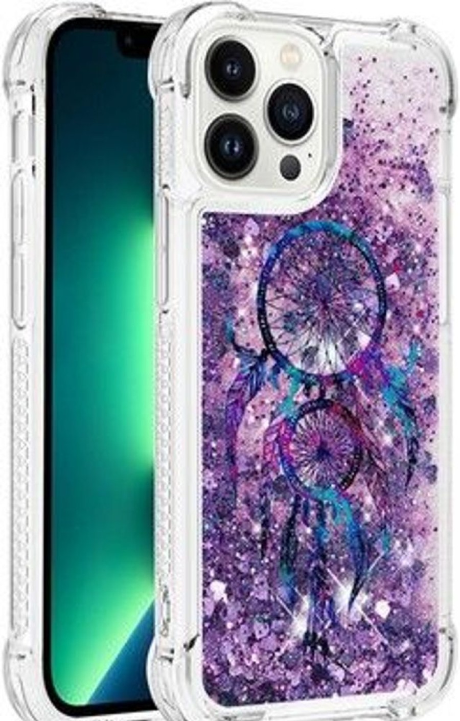 Iphone Trolsk Lastentarvikkeet | Trolsk Liquid Glitter Case - Dreamcatcher (Iphone 14 Plus)