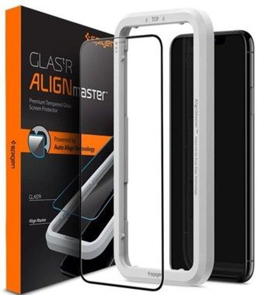 Iphone Spigen Naytonsuojat | Spigen Glas.Tr Alignmaster Full Coverage (Iphone 11/Xr)