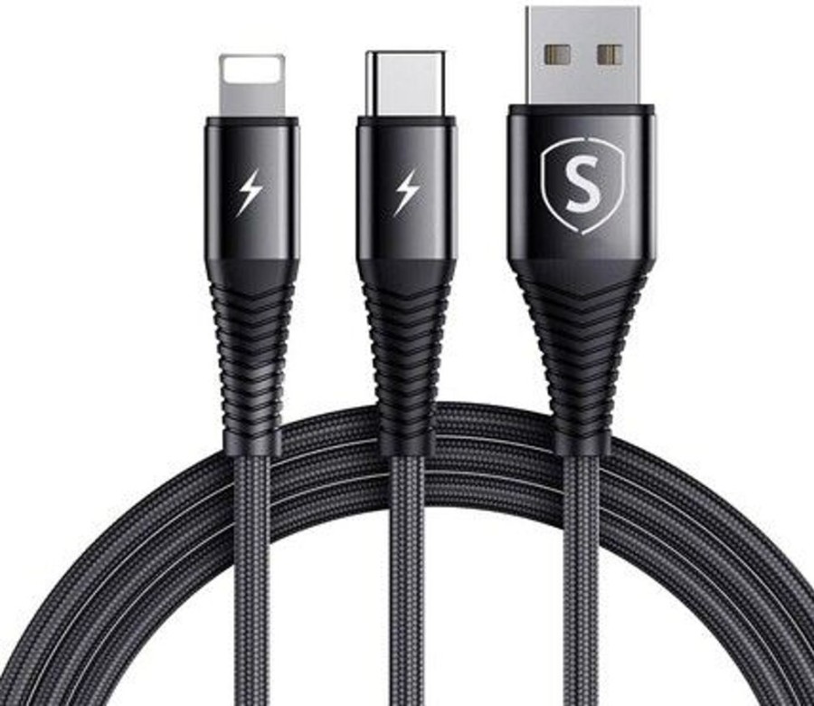 Mac SiGN Yleiset Mac-Lisavarusteet | Sign 2-In-1 Usb-A-Kaapeli Lightningiin/Usb-C:Hen