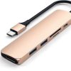 Mac Satechi Haaroittimet | Satechi Slim Usb-C Multi-Port Adapter V2