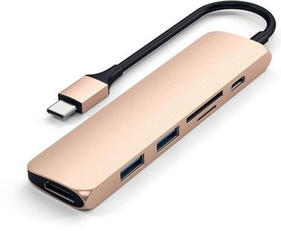 Mac Satechi Haaroittimet | Satechi Slim Usb-C Multi-Port Adapter V2