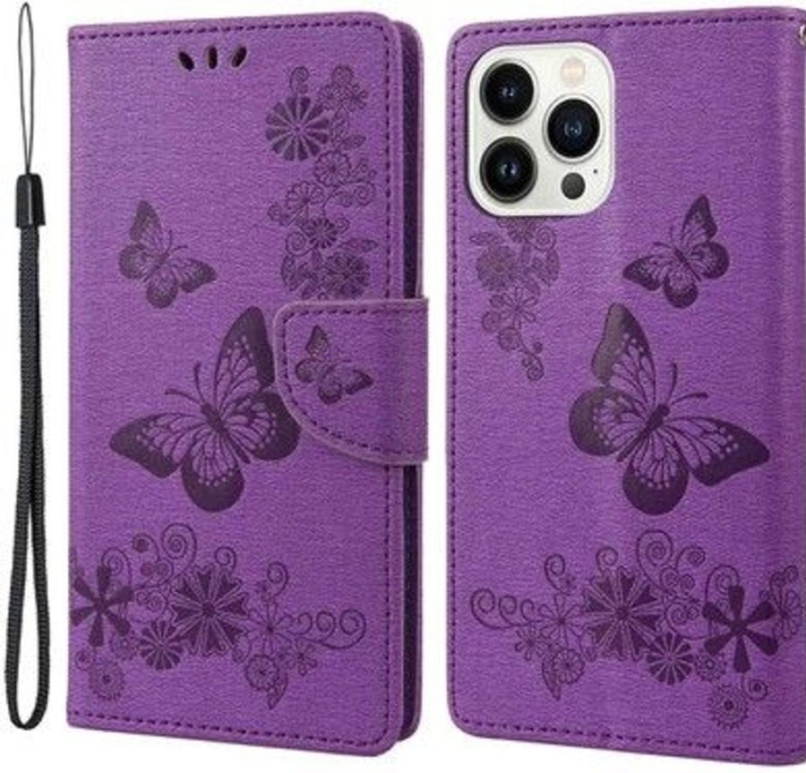 Iphone Trolsk Lastentarvikkeet | Trolsk Imprint Butterfly Wallet (Iphone 14 Pro)