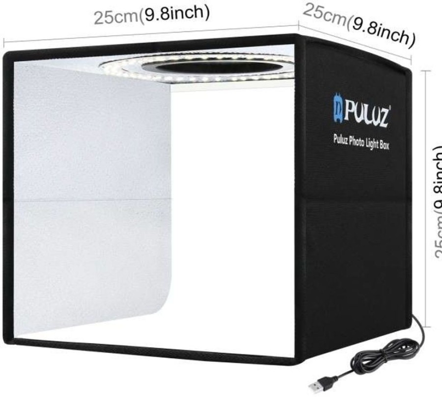 Ipad Puluz Vanhemmat Laitteet | Puluz Pu5025B Photo Studio Led 25 Cm